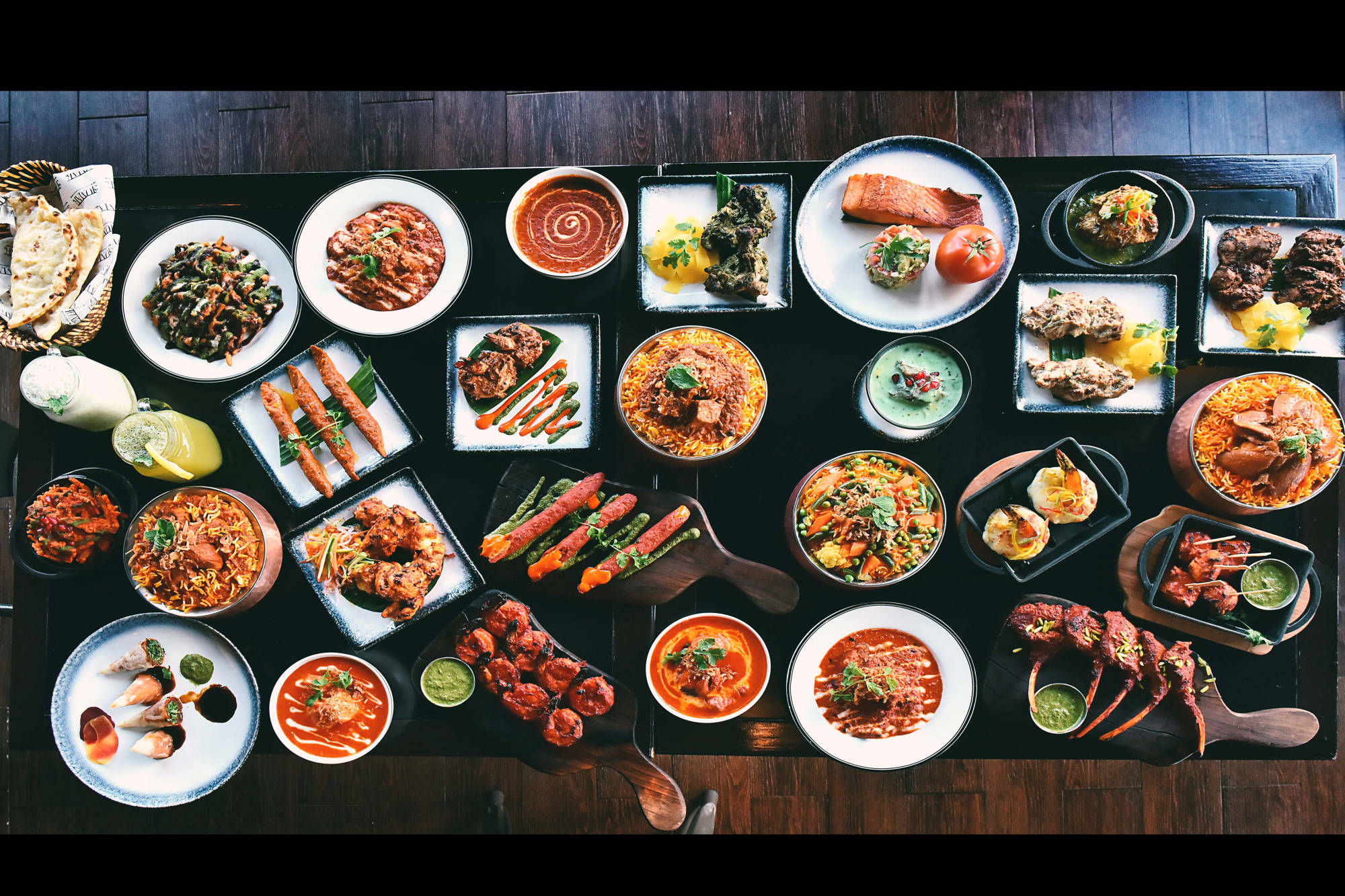 Food menu photography